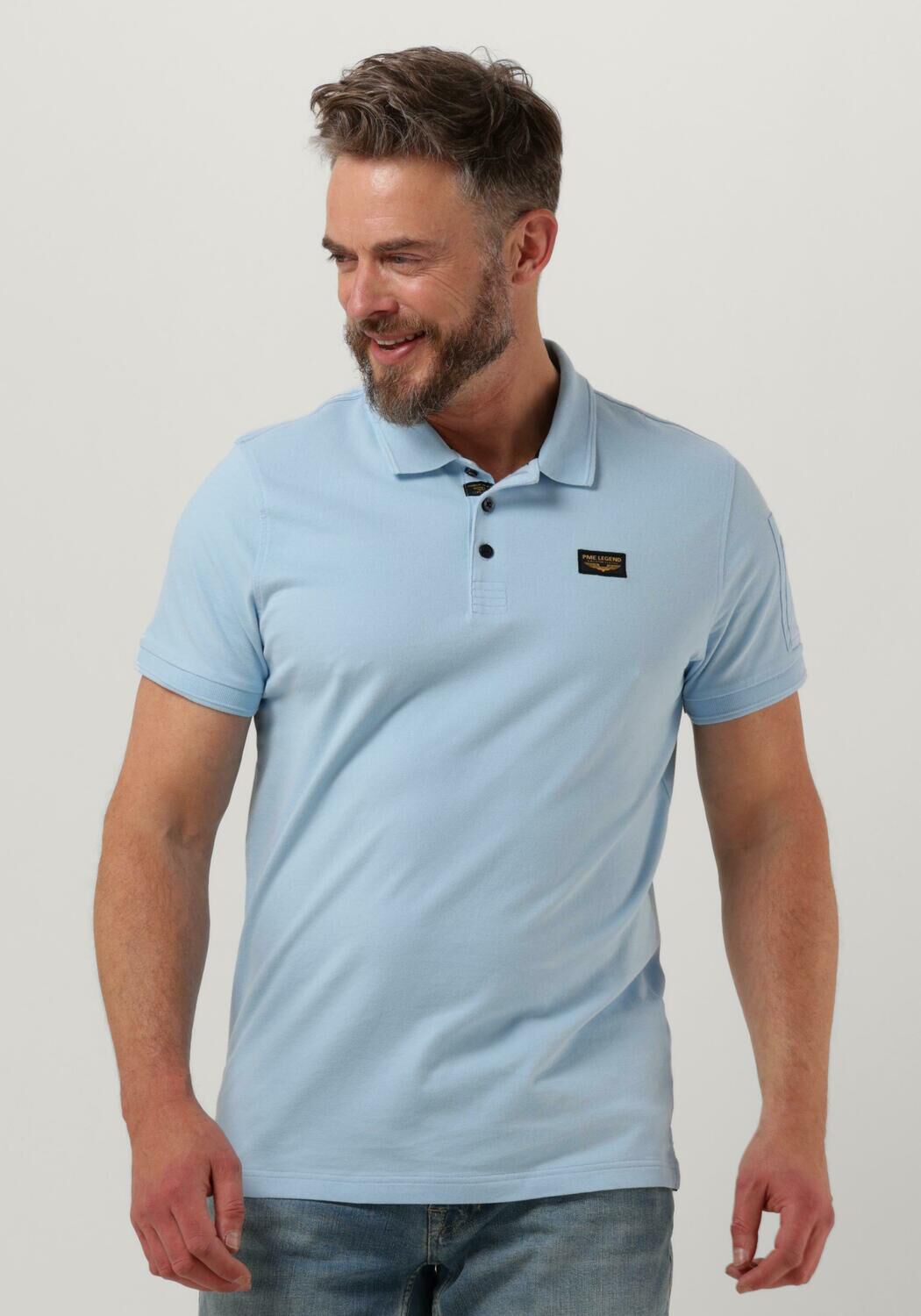 lichtblauwe pme legend polo short sleeve polo trackway polo