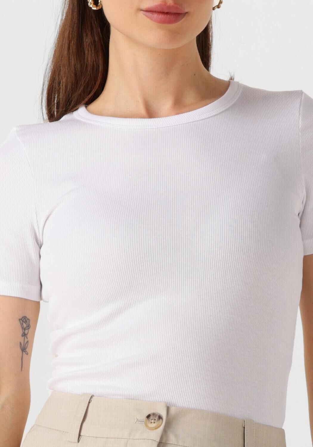 MODSTRÖM Modström Dames Tops & T-shirts Igormd Short T-shirt Wit