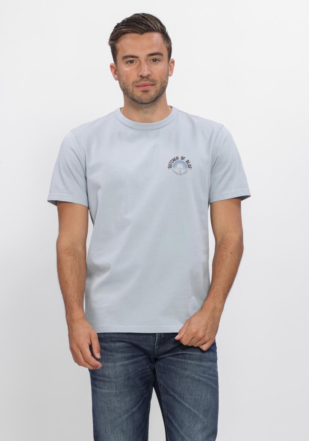 Lichtblauwe BUTCHER OF BLUE T-shirt ARMY CIRCLE TEE - large