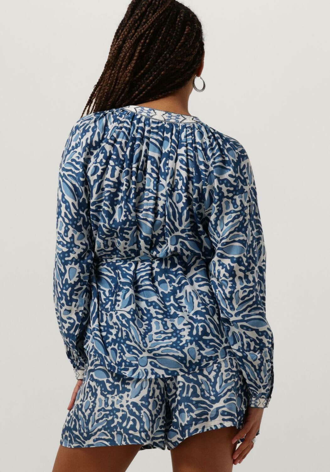 IBANA Dames Blouses Tarza Lichtblauw