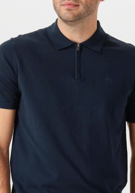 Donkerblauwe DSTREZZED Polo DORIAN ZIP POLO - large