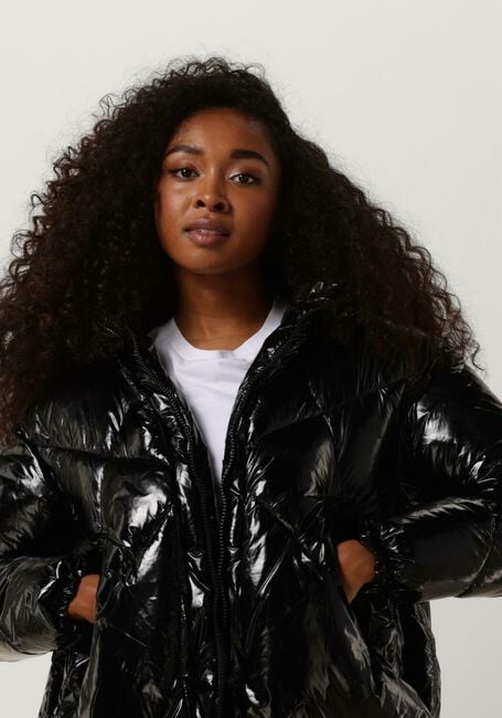 Zwarte CANADIAN Gewatteerde jas EUGENIE MID - large