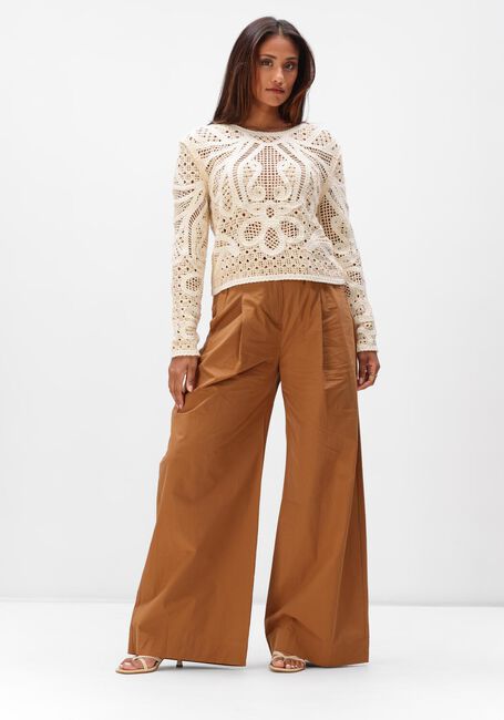 Bruine SUNCOO Wijde broek JAYDEN - large