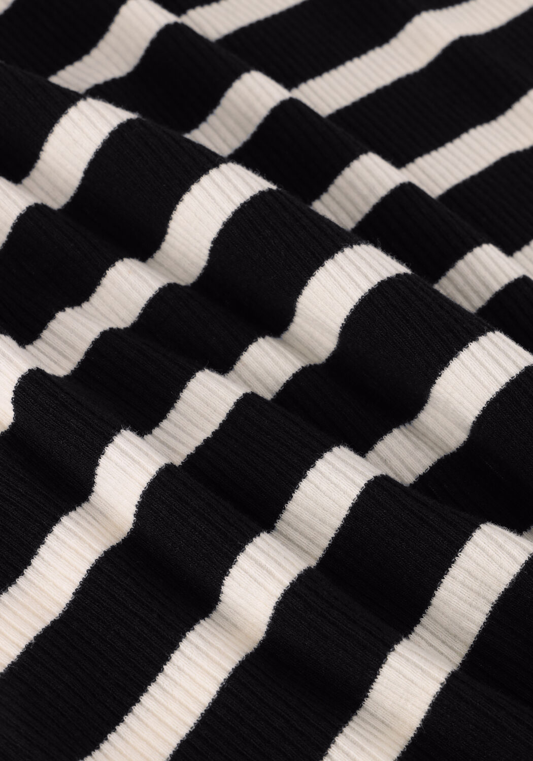 Zwarte PENN & INK Top SINGLET STRIPE - large