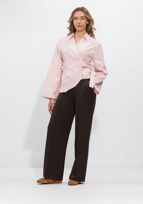 Roze NEO NOIR Blouses TIFUNA STRIPE WRAP SHIR - large