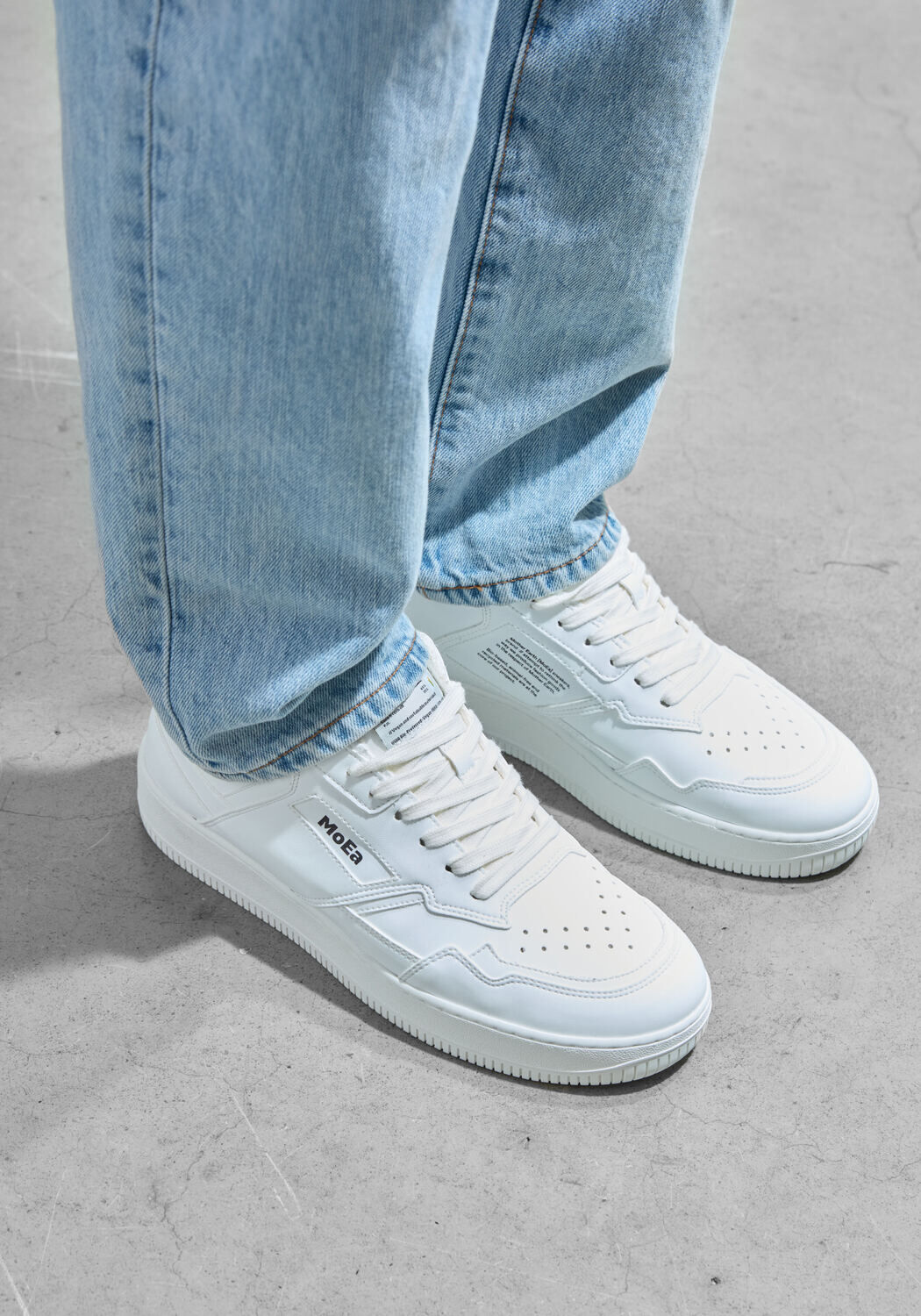 Witte MoEa Lage sneakers MOEA-BAGSN1 - medium