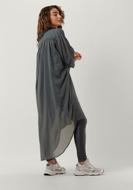 Blauwe 10DAYS Midi jurk DRESS PARIS VOILE - large