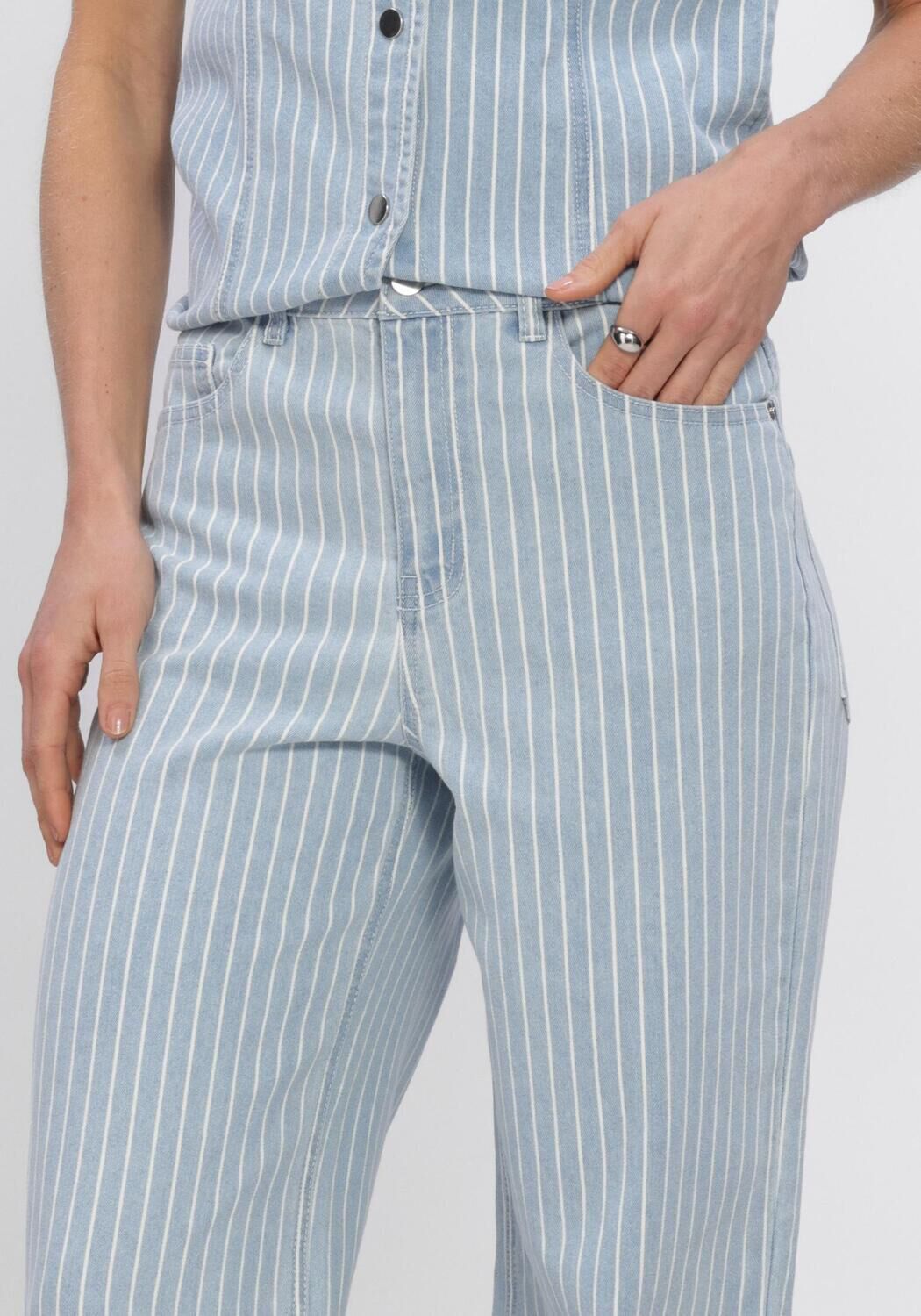 Blauwe OBJECT Jeans OBJSANNI MW WIDE JEANS - large