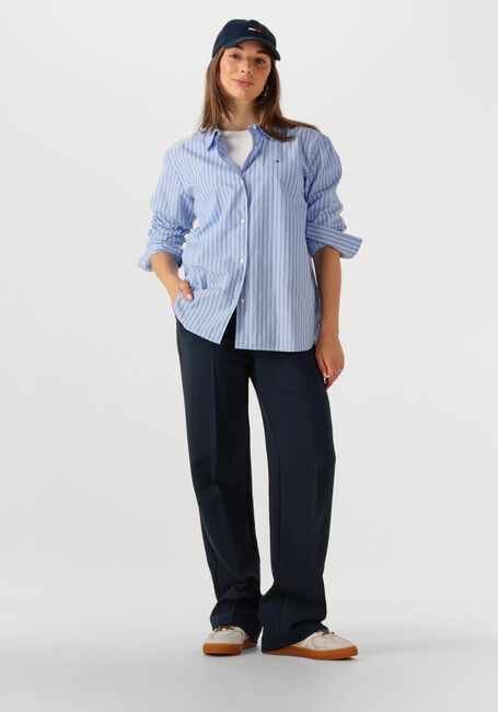Blauwe TOMMY HILFIGER Blouses ESS POPLIN EASY FIT SHIRT - large
