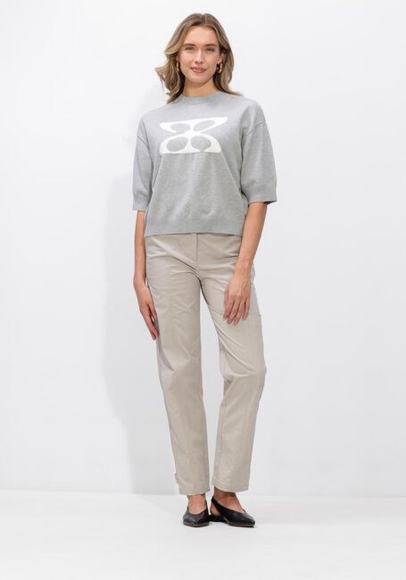 Grijze STUDIO AR Trui ISIDRE VISCOSE KNIT - large