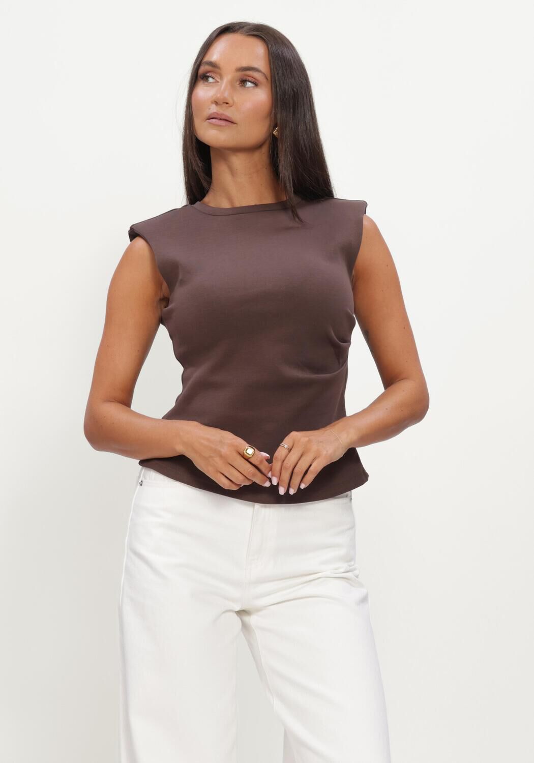 Bruine Y.A.S. Top YASPINA SL TOP NOOS - large
