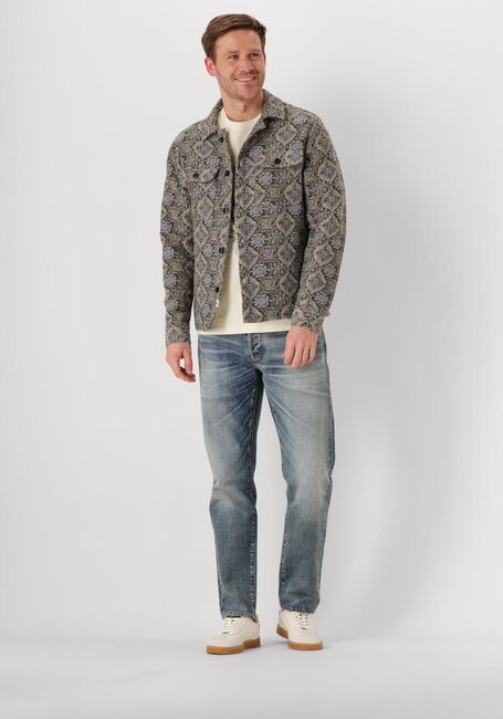 Blauwe ANERKJENDT Overhemden AKOSCAR JAQUARD OVER SHIRT - large