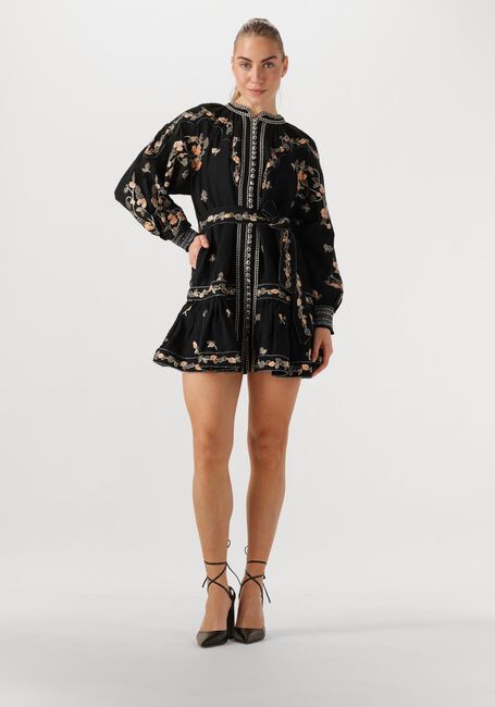 Zwarte SCARLETT POPPIES Mini jurk FIUCCI SHORT DRESS - large