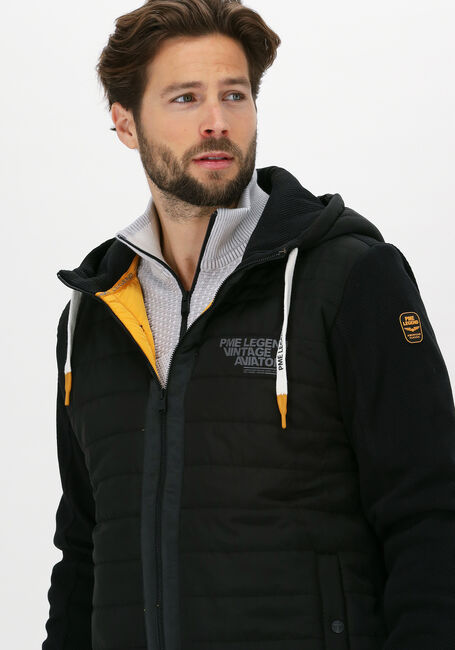 Zwarte PME LEGEND Jack ZIP JACKET STRUCTURED SWEAT WI - large