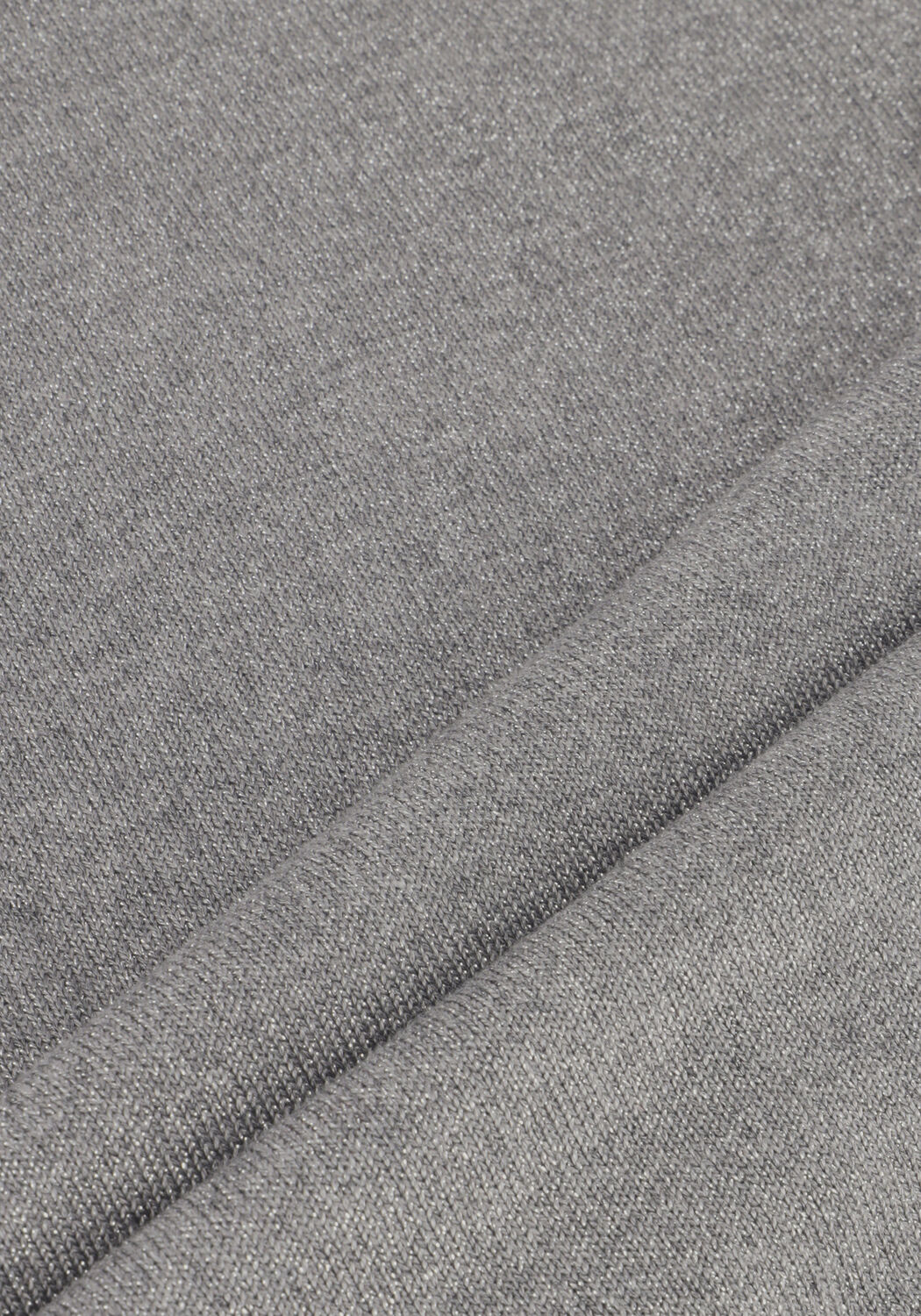 Lichtgrijze SELECTED WOMEN Top SLFLURA LUREX 2/4 KNIT TEE - large