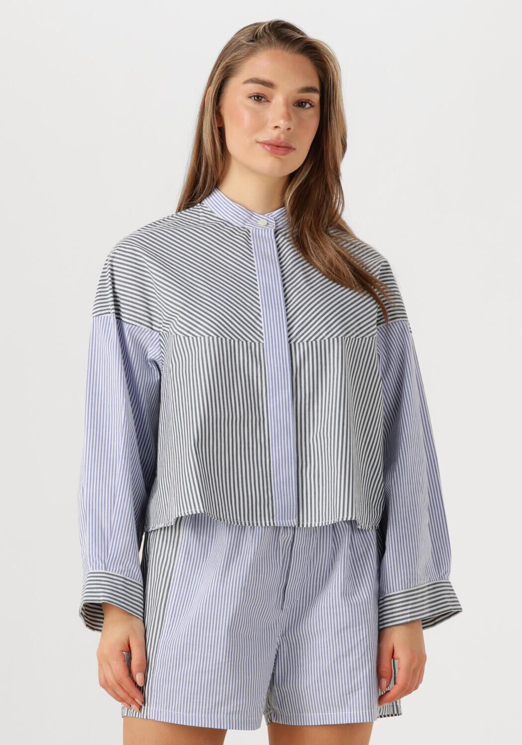 ANTIK BATIK Dames Blouses Martin Blouse Blauw