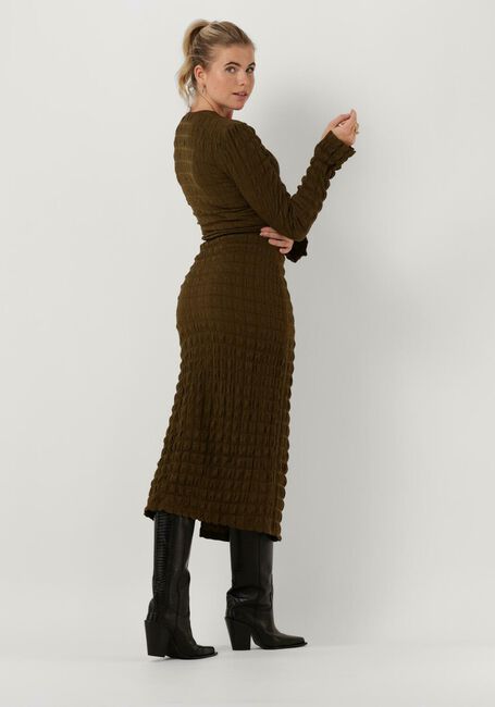 Groene GESTUZ Midi jurk ALLENY DRESS - large