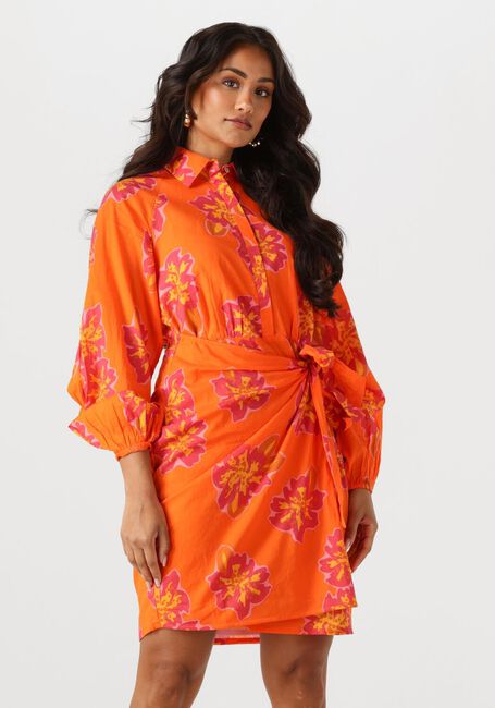 Oranje NOTRE-V Mini jurk NV-FLEURETTE - large