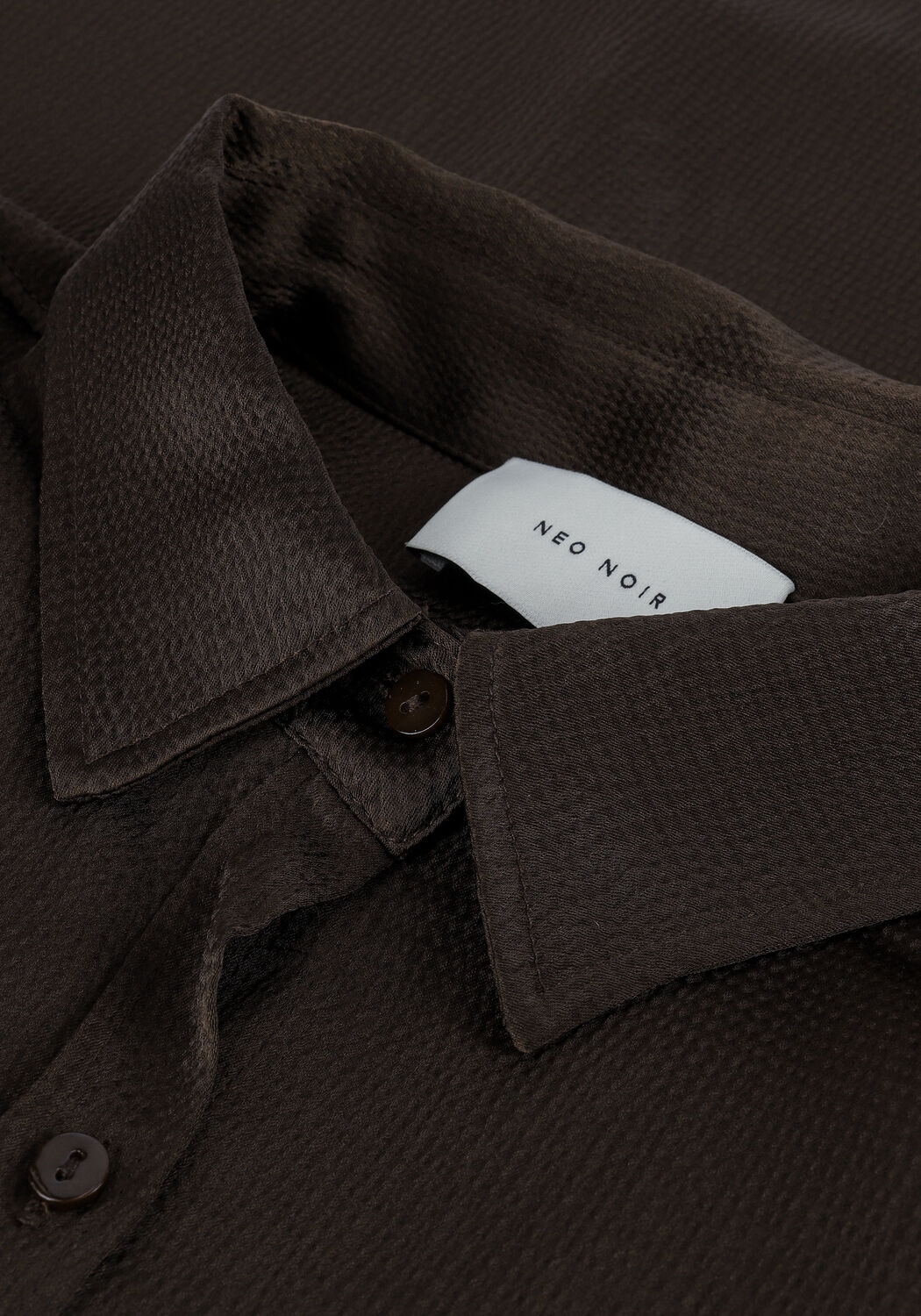 Bruine NEO NOIR Blouses MARGIT CREPE SATIN BLOUSE - large