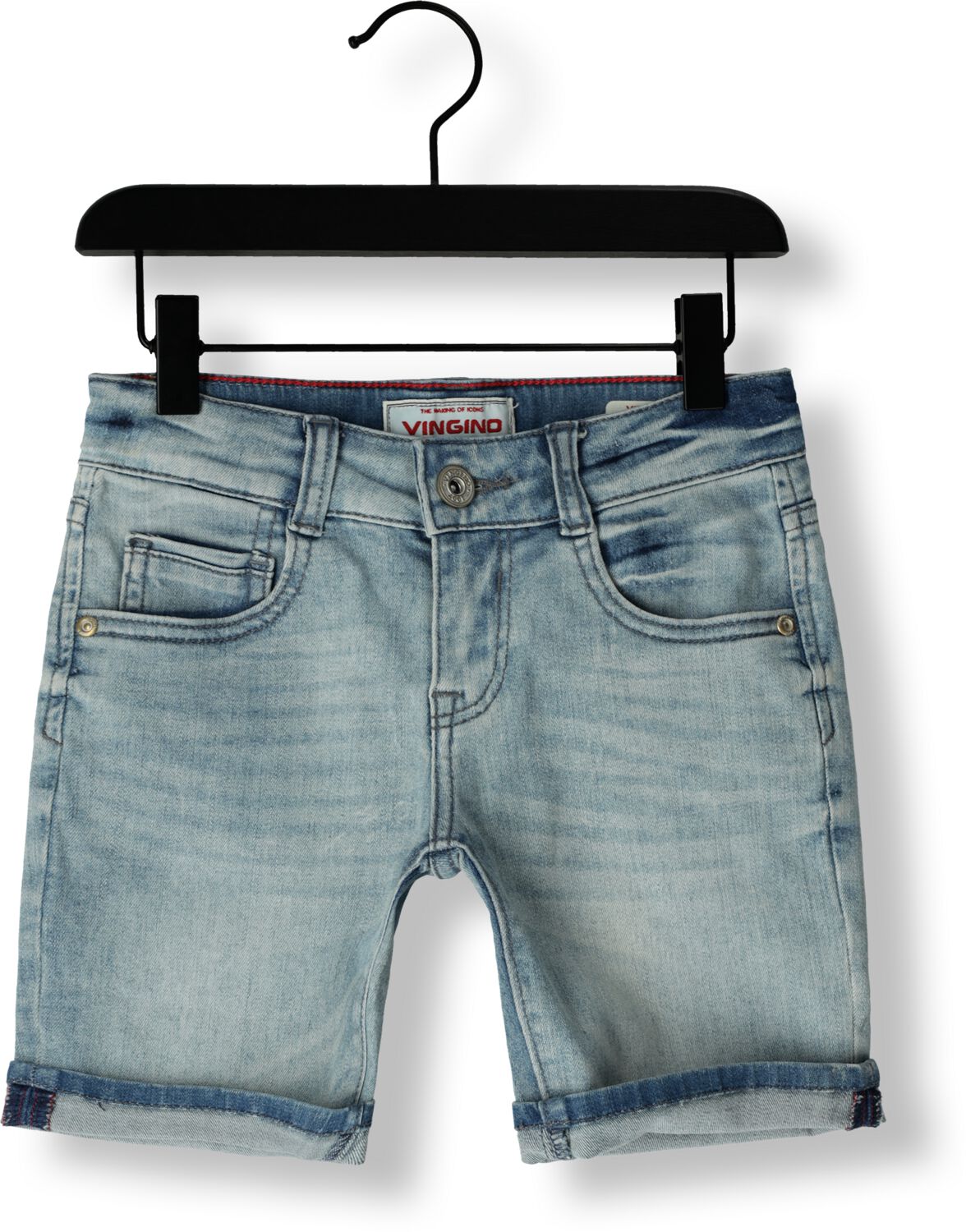 Vingino denim regular denim short light blue denim