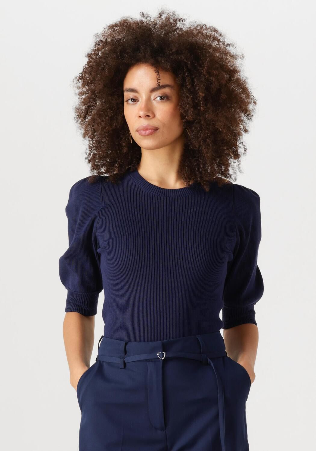 FABIENNE CHAPOT Dames Truien & Vesten Lillian Short Sleeve Pullover Donkerblauw