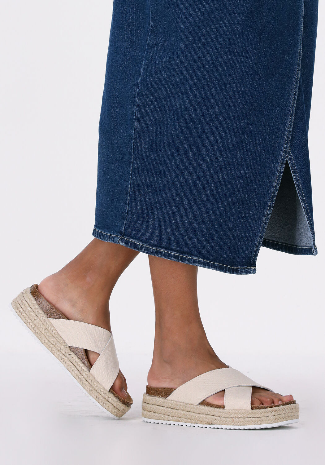 Beige ANOTHER LABEL Slippers MALENA SANDAL - large