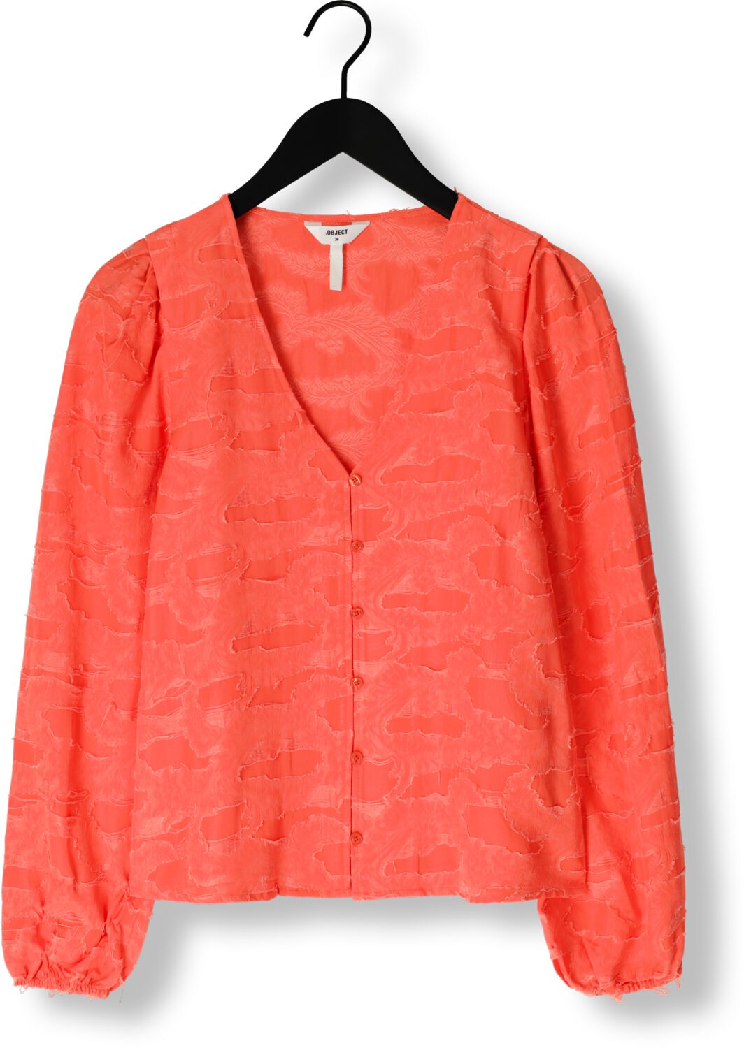 OBJECT Dames Blouses Objsuki Ls Top 137 Oranje