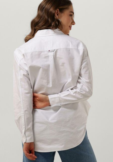 Witte TOMMY JEANS Blouses TJW BADGE BOYFRIEND - large