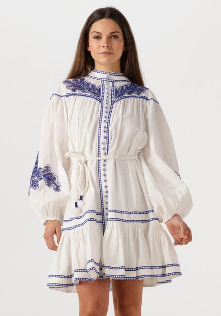 Witte SCARLETT POPPIES Mini jurk ZILLENIA DRESS - large