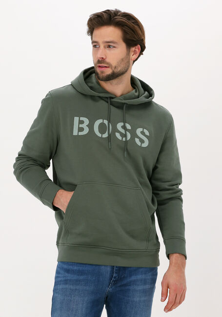 Donkergroene BOSS Sweater WETRY 10230209 - large