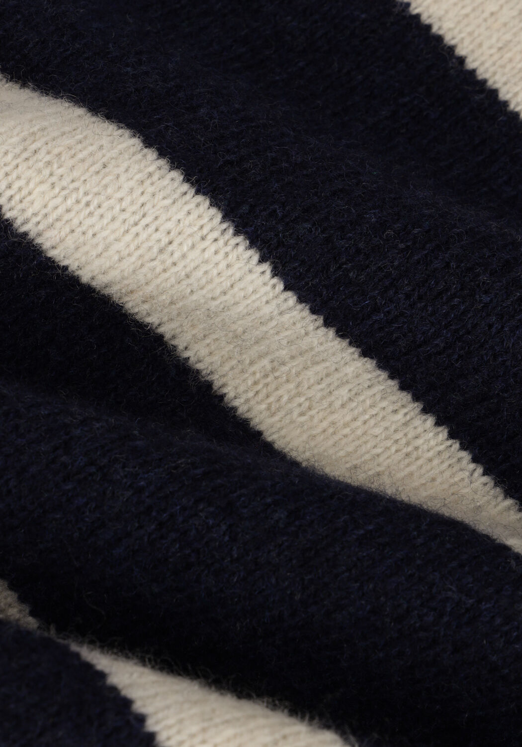 Donkerblauwe ANERKJENDT Trui AKRICO STRIPE LAMBSWOOL - large