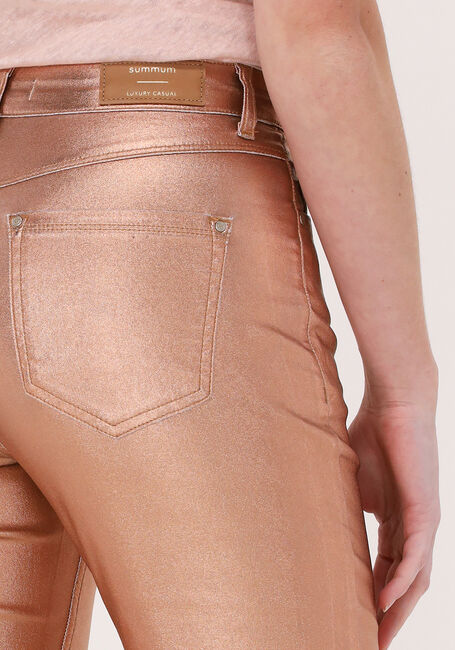 Perzik SUMMUM Slim fit jeans SKINNY FOIL COATED TWILL - large