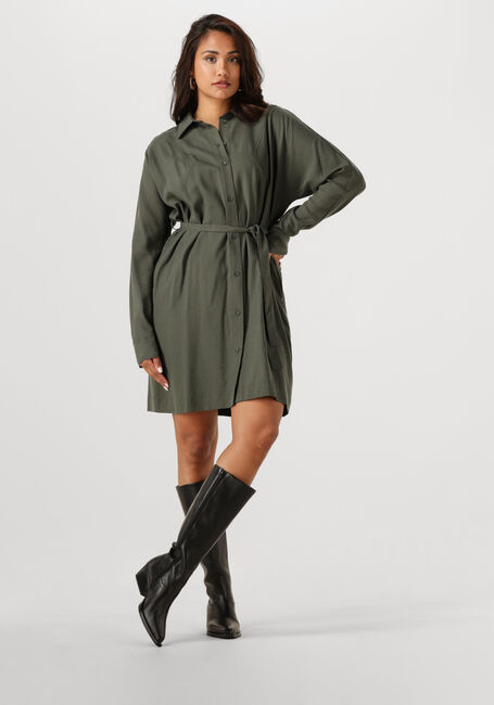 Olijf ANOTHER LABEL Mini jurk JONI DRESS L/S - large