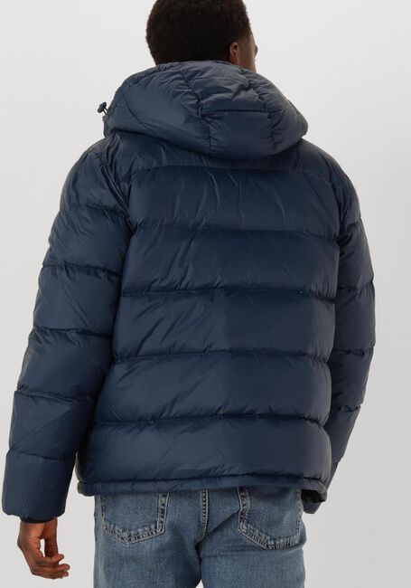 Blauwe CALVIN KLEIN Gewatteerde jas LS NYLON ZIP OFF HOOD DOWN PURRFER - large