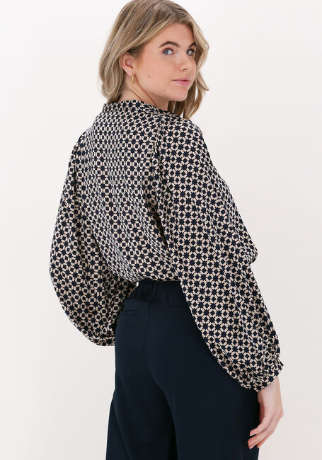 Donkerblauwe NEO NOIR Blouses NANI SQUARE MIX BLOUSE - large