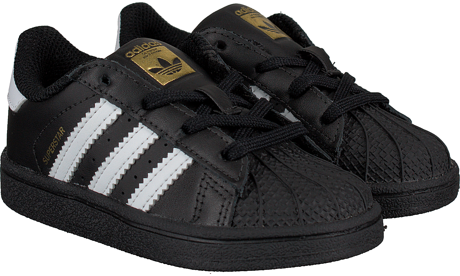 Zwarte ADIDAS Sneakers SUPERSTAR KIDS 1 | Omoda