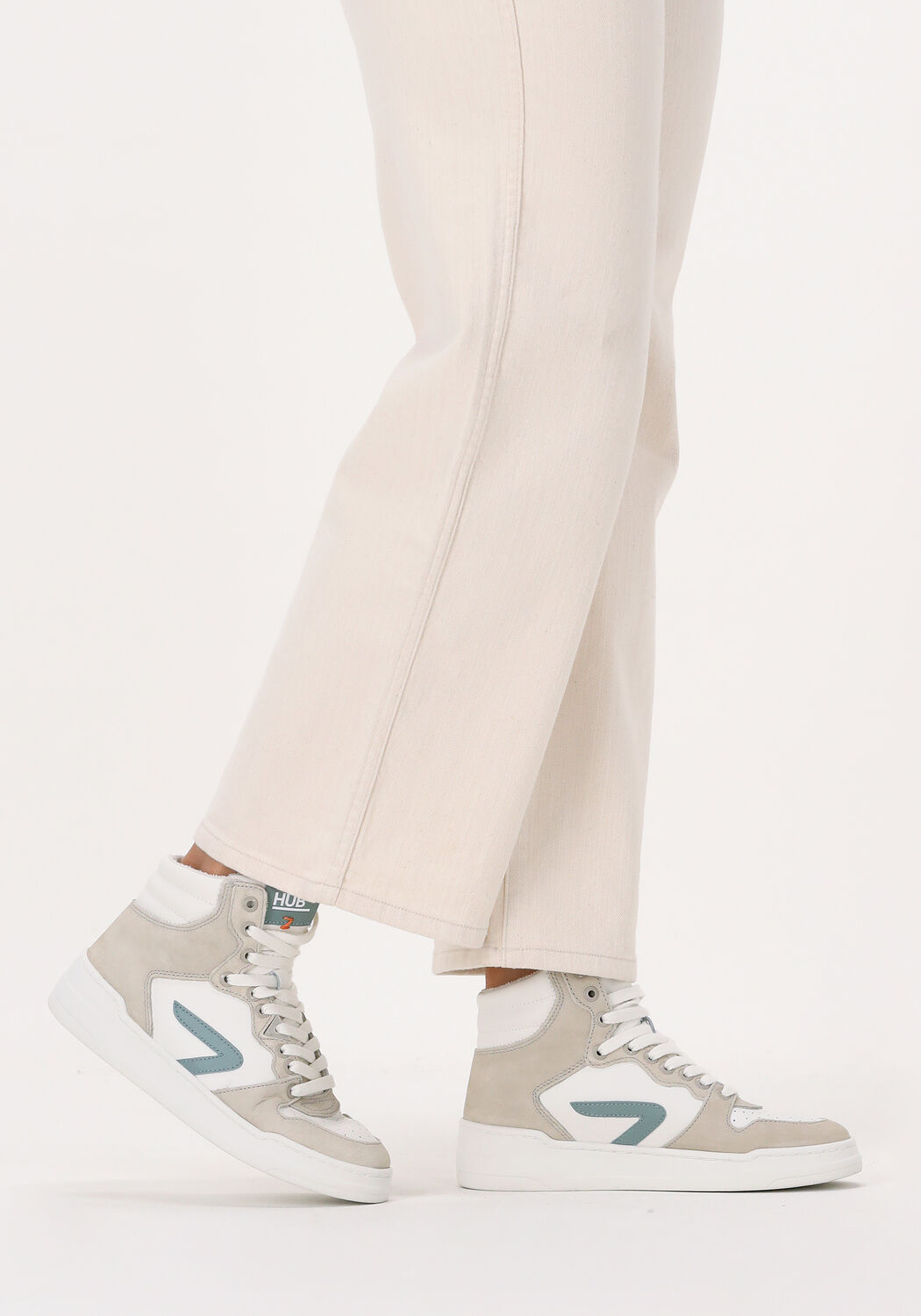 Witte HUB Hoge sneakers COURT-Z HIGH - large