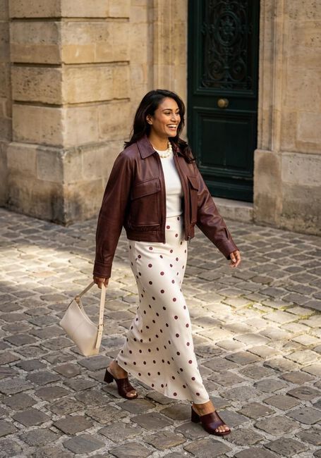 Bordeaux STUDIO AR Leren jas ANA SHEEP VEG NAPPA - large