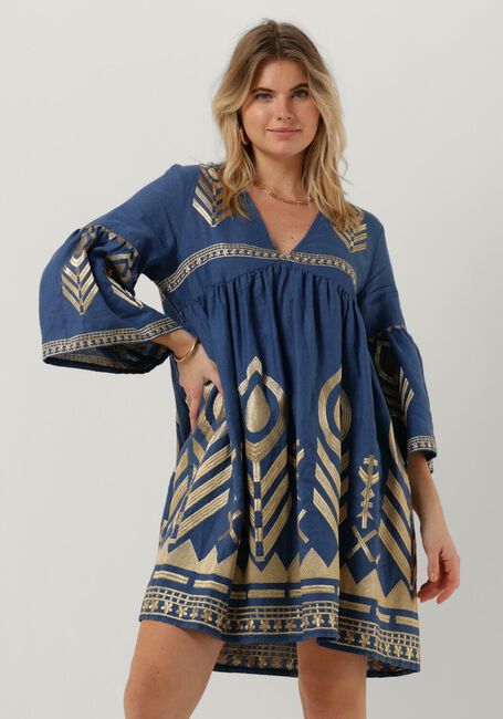 Blauwe GREEK ARCHAIC KORI Mini jurk 230559 - large