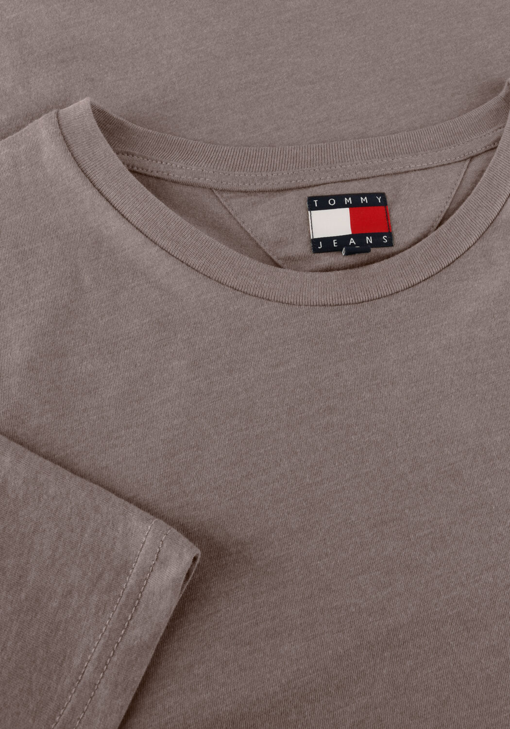 Taupe TOMMY JEANS T-shirt TJM XSLIM JASPE HTR TEE EXT - large