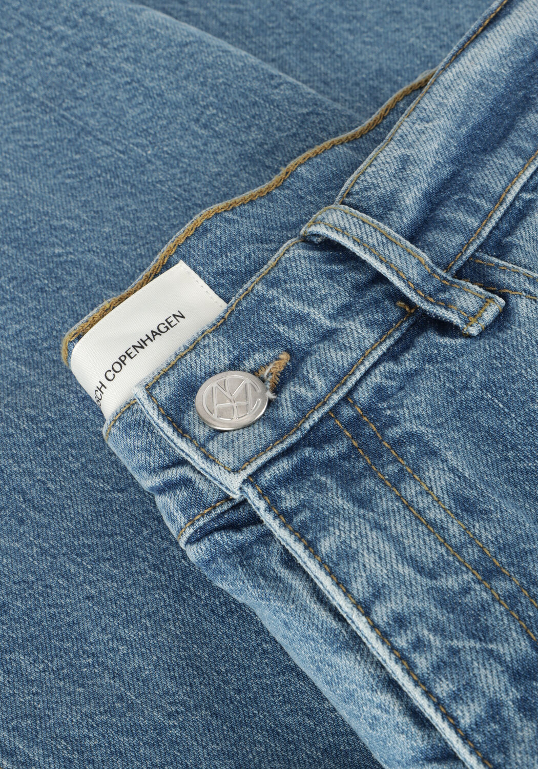 Blauwe MSCH COPENHAGEN Straight leg jeans MSCHBINE ADA RELAXED JEANS - large