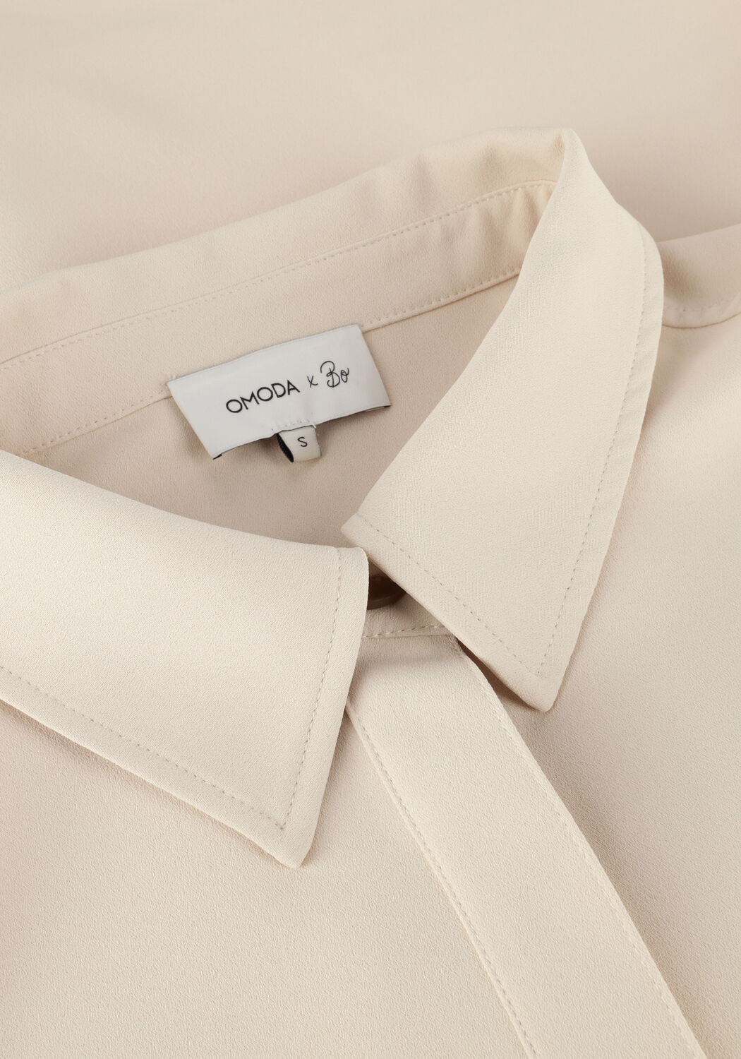 Beige OMODA ATELIER Midi jurk OM-BABETTE X BO - large