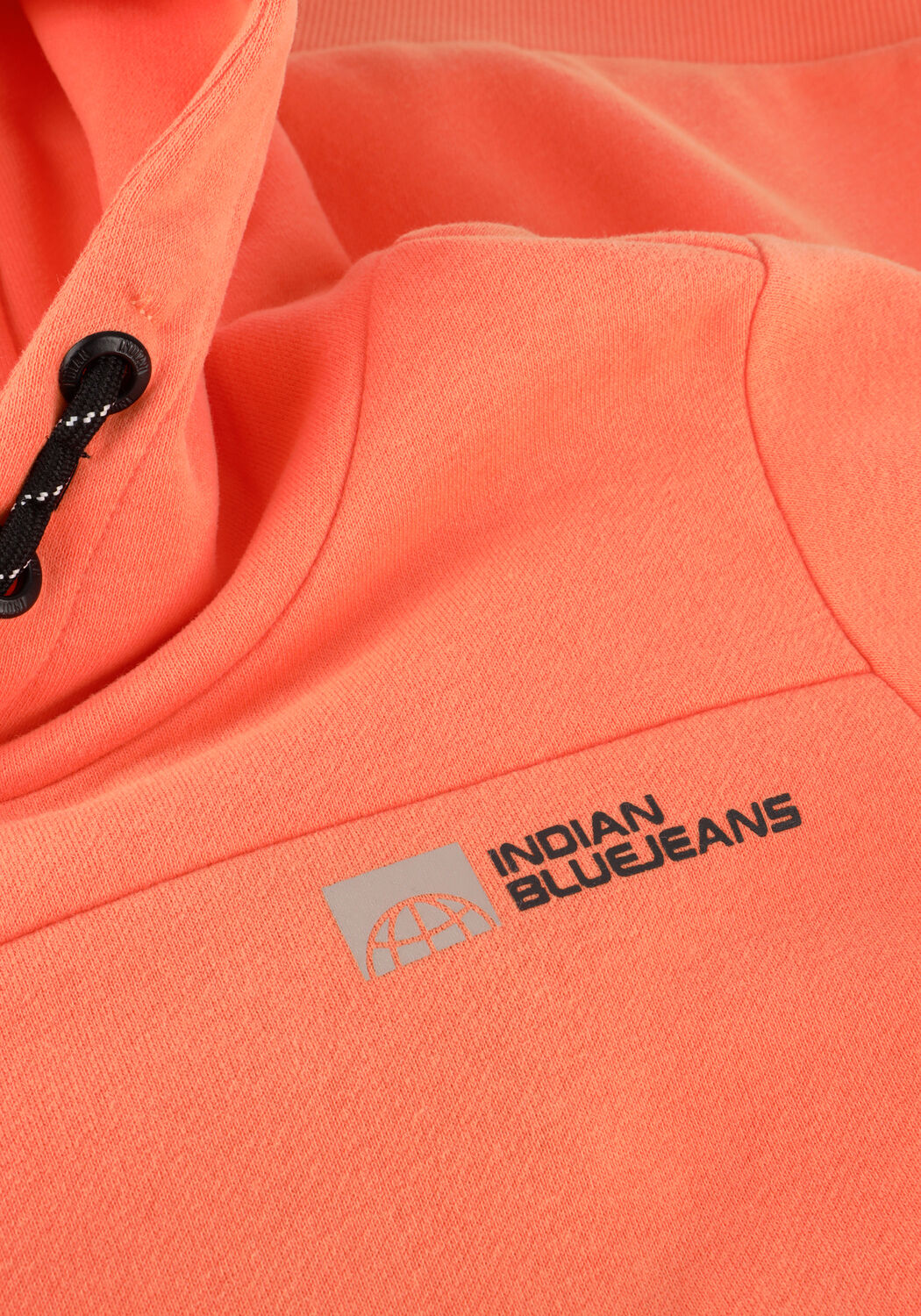 Oranje INDIAN BLUE JEANS Trui HOODIE KANGAROO POCKET - large