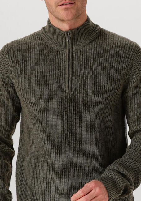 Donkergroene DSTREZZED Trui SKIPPER RIBKNIT - large