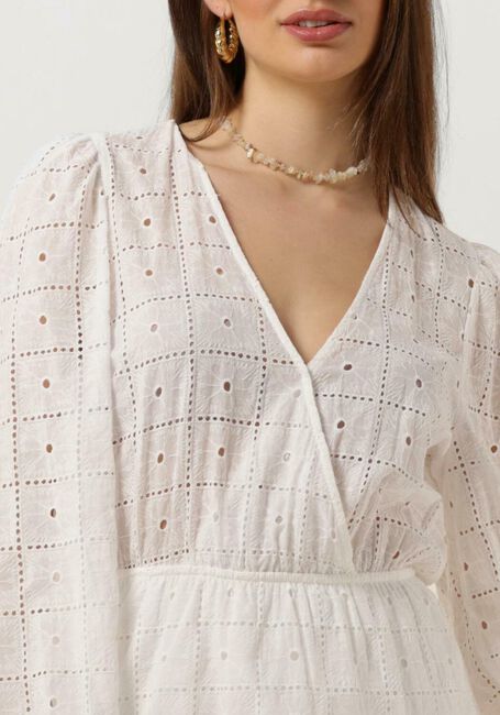 Gebroken wit REFINED DEPARTMENT Mini jurk ELOISE - large