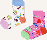 Roze HAPPY SOCKS Sokken 2-PACK KIDS SWEETS - medium