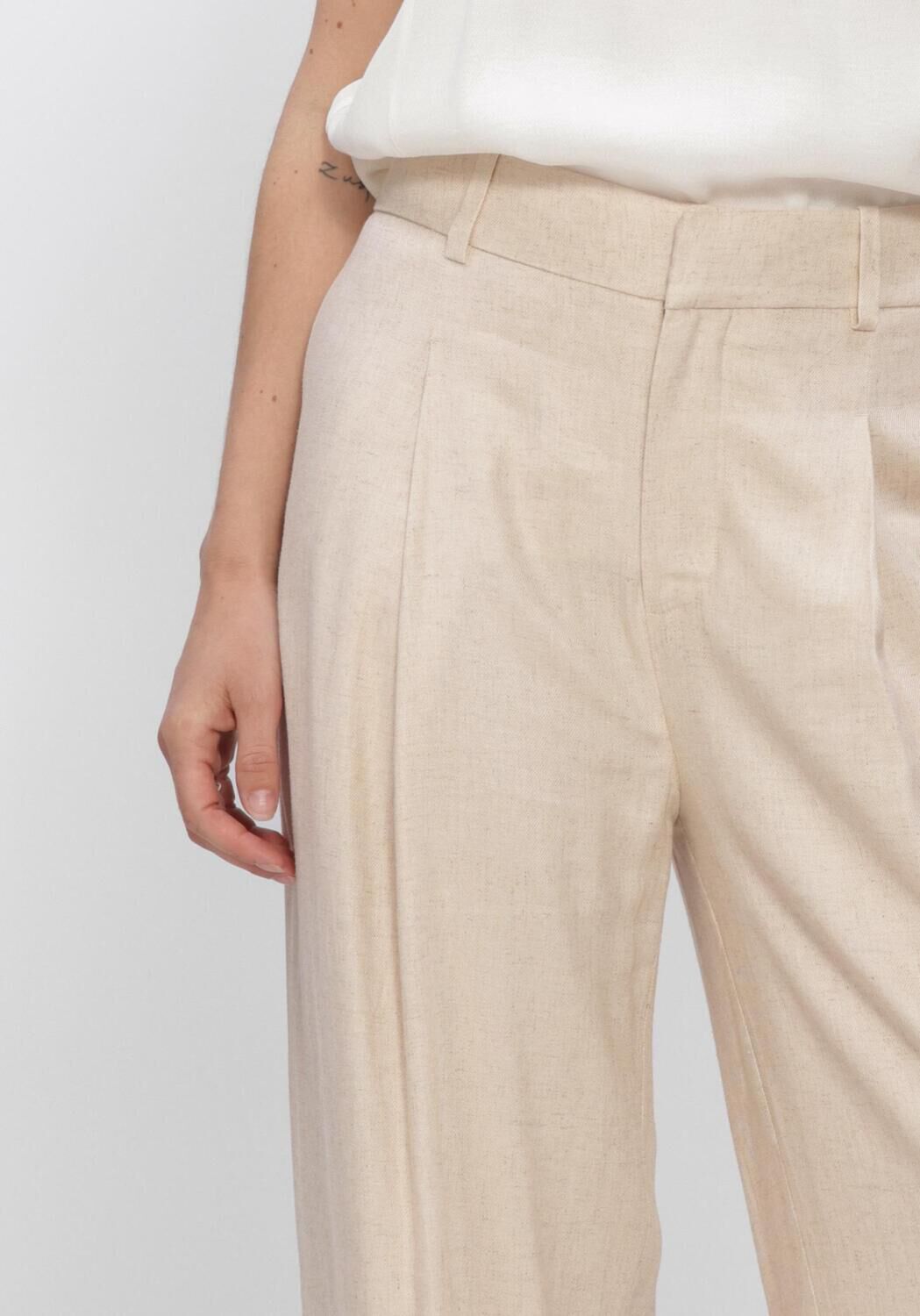 Beige MOS MOSH Broeken MMISSA COLEEN PANT - large