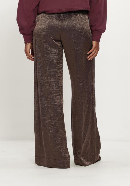 Bruine BY-BAR Wijde broek LODI METALLIC PANTS - large