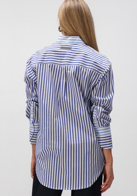 Blauwe HAUTE L'AMITI&Eacute; Blouses LARK MIX STRIPE SHIRT - large
