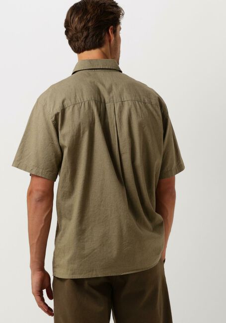 Groene FORÉT  SERENE LINEN SS SHIRT - large